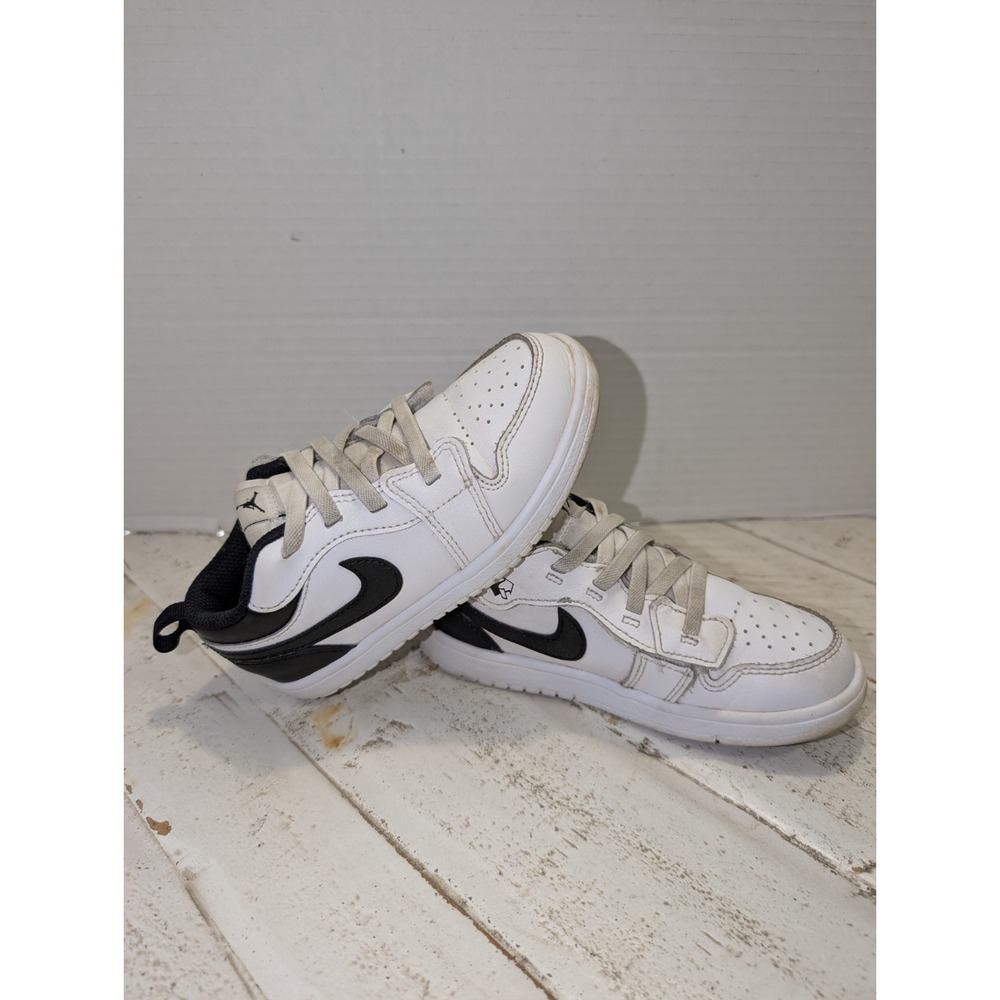 Jordan 1 Low ALT White Black Low Top Lifestyle Shoes DR9747-132 Kids Size 10C